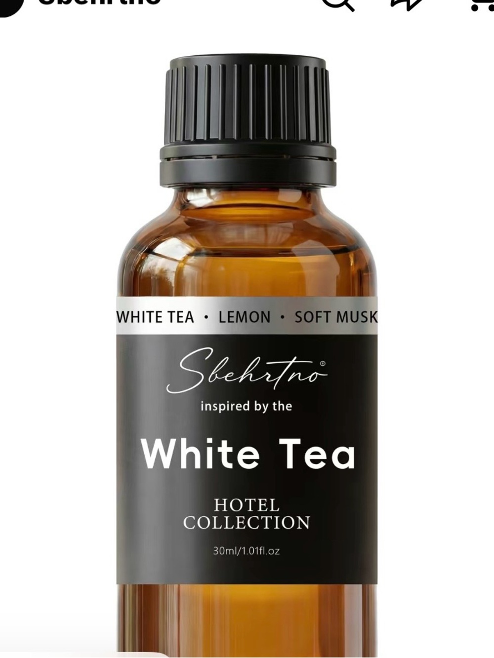 White Tea Face Oil — Amber Brown Bottle